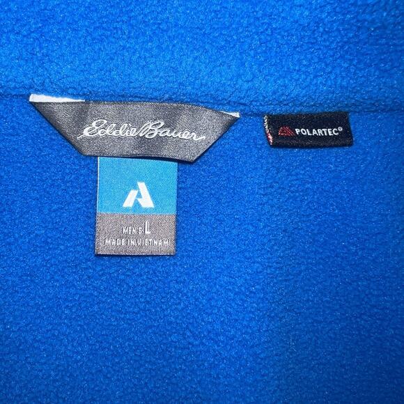 Eddie Bauer First Ascent Men’s Polartec Fleece – Size Large – Blue - Picture 2 of 10